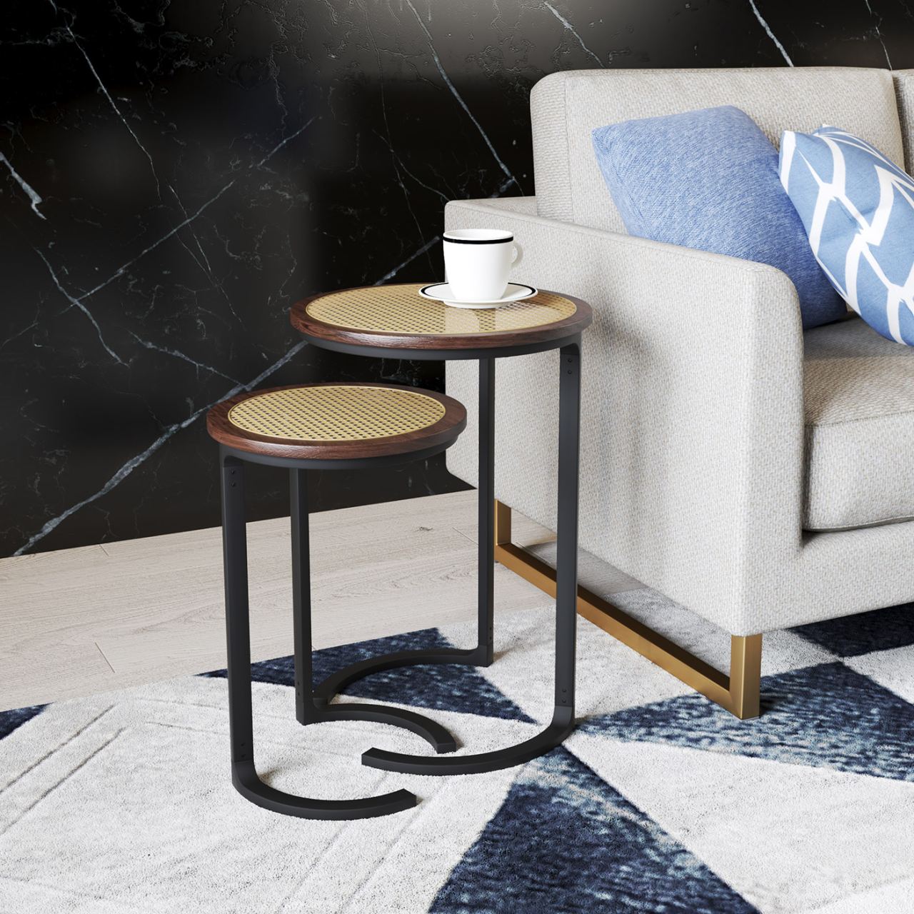 Twin Accent Table Small