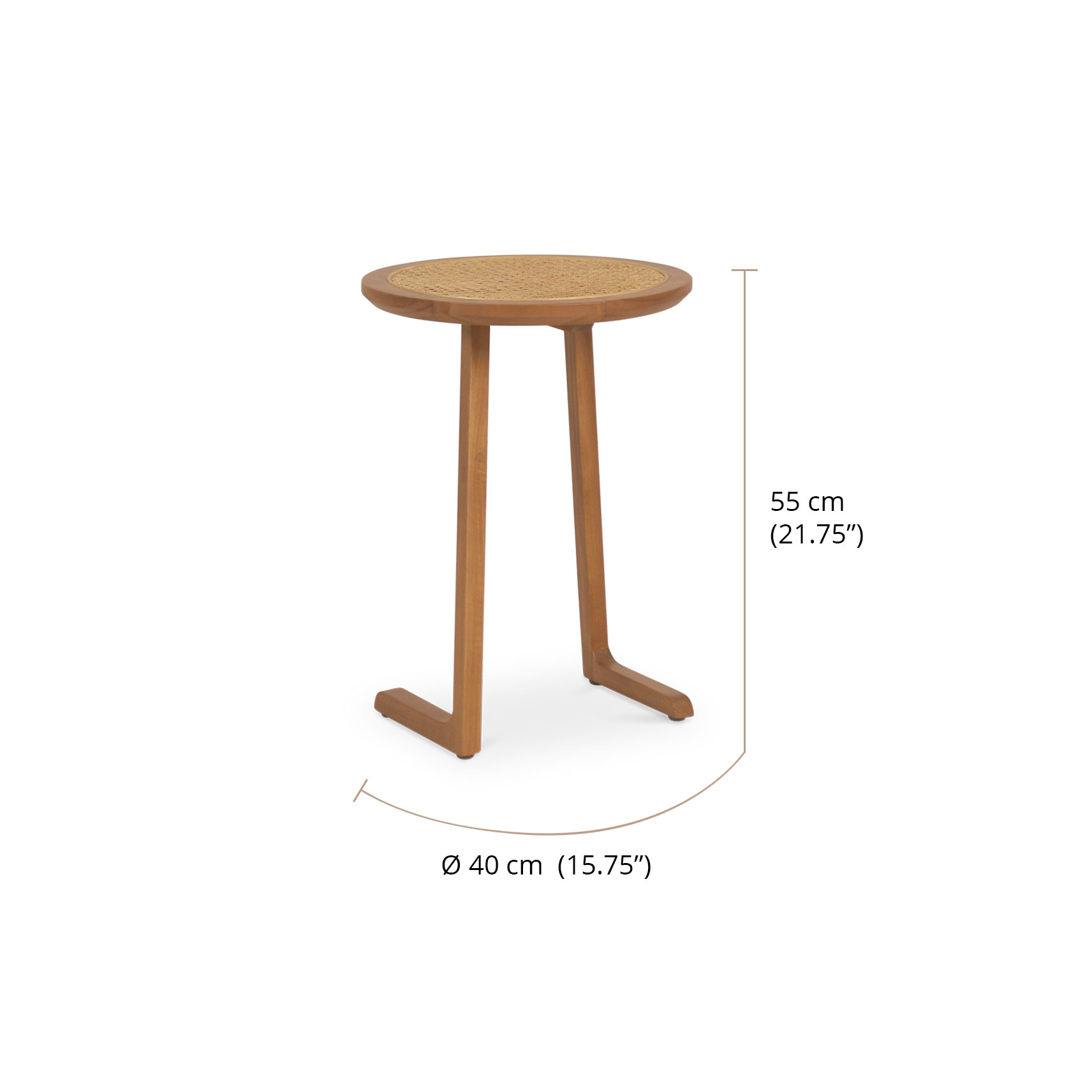 Twist Accent Table dimensions