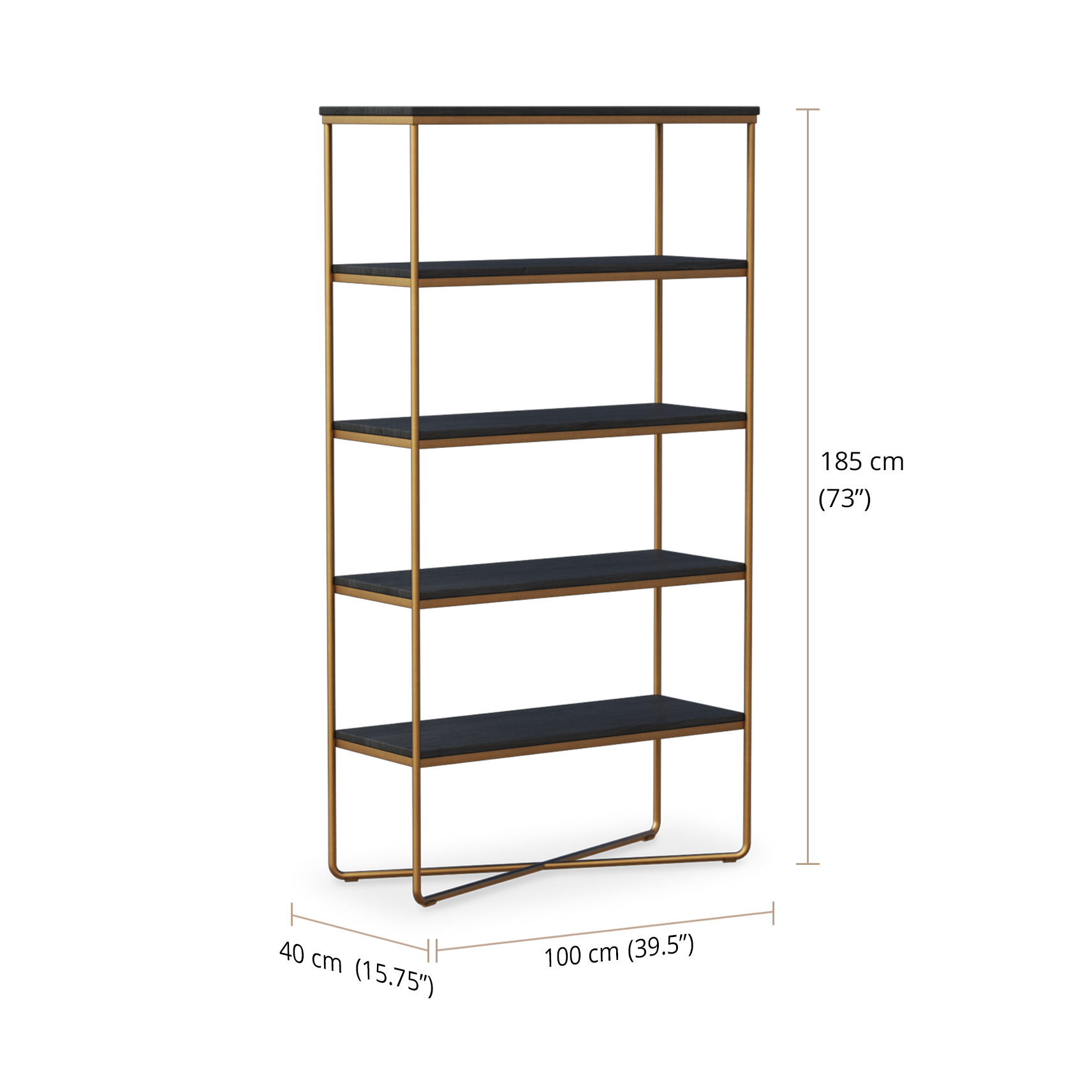 Vanda Bookcase dimensions