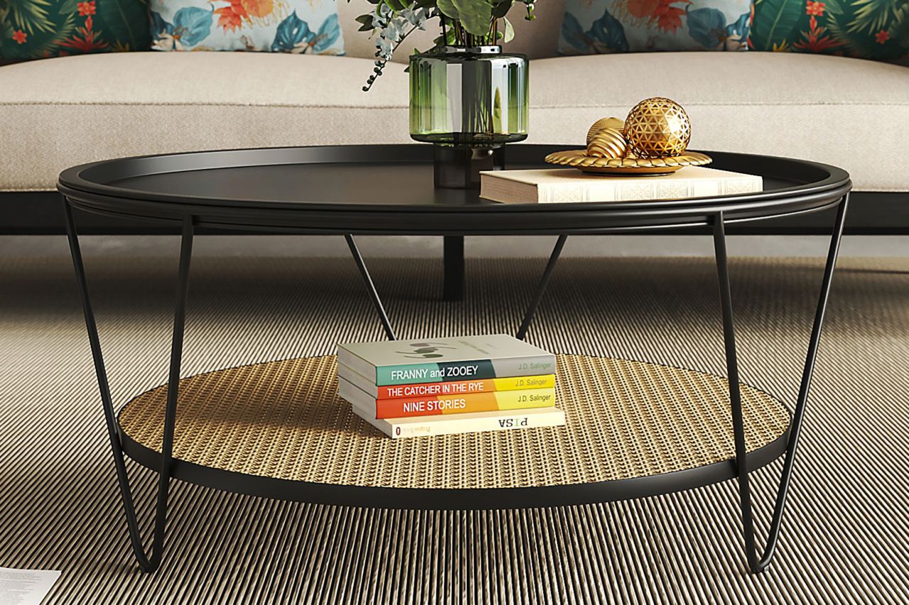 Velis Alumunium Coffee Table, in a room