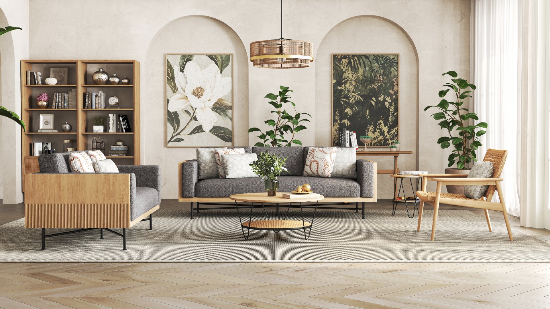 The Velis collection, in a room