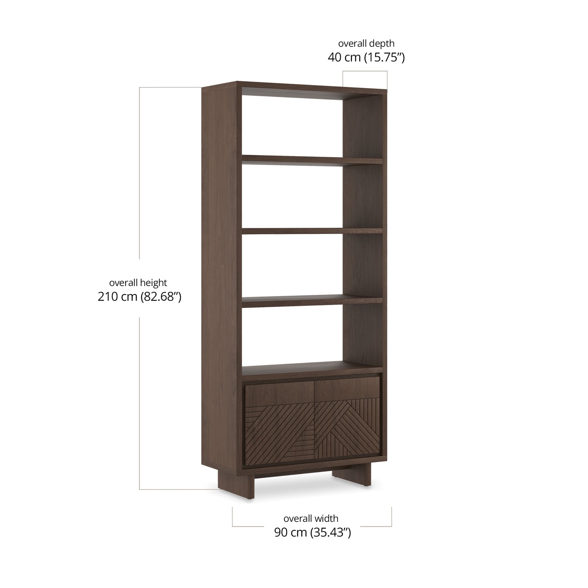 Vera Bookshelf dimensions