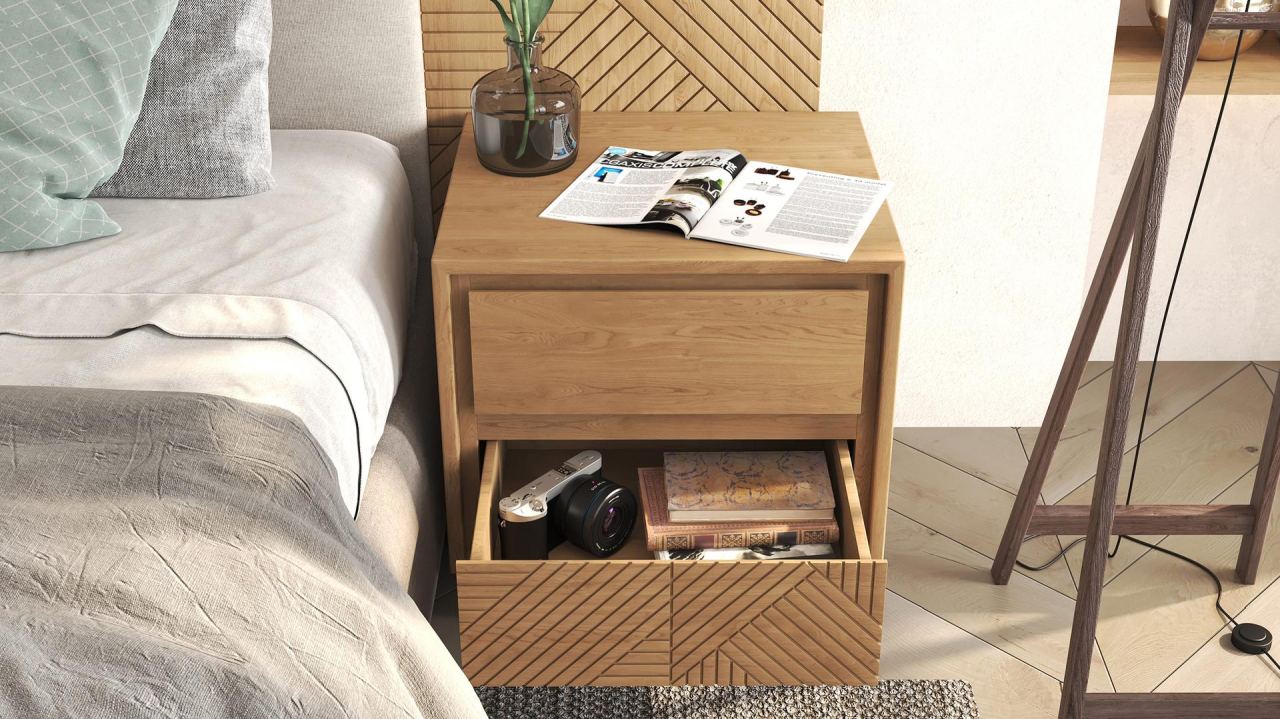 Vera Nightstand, in a room
