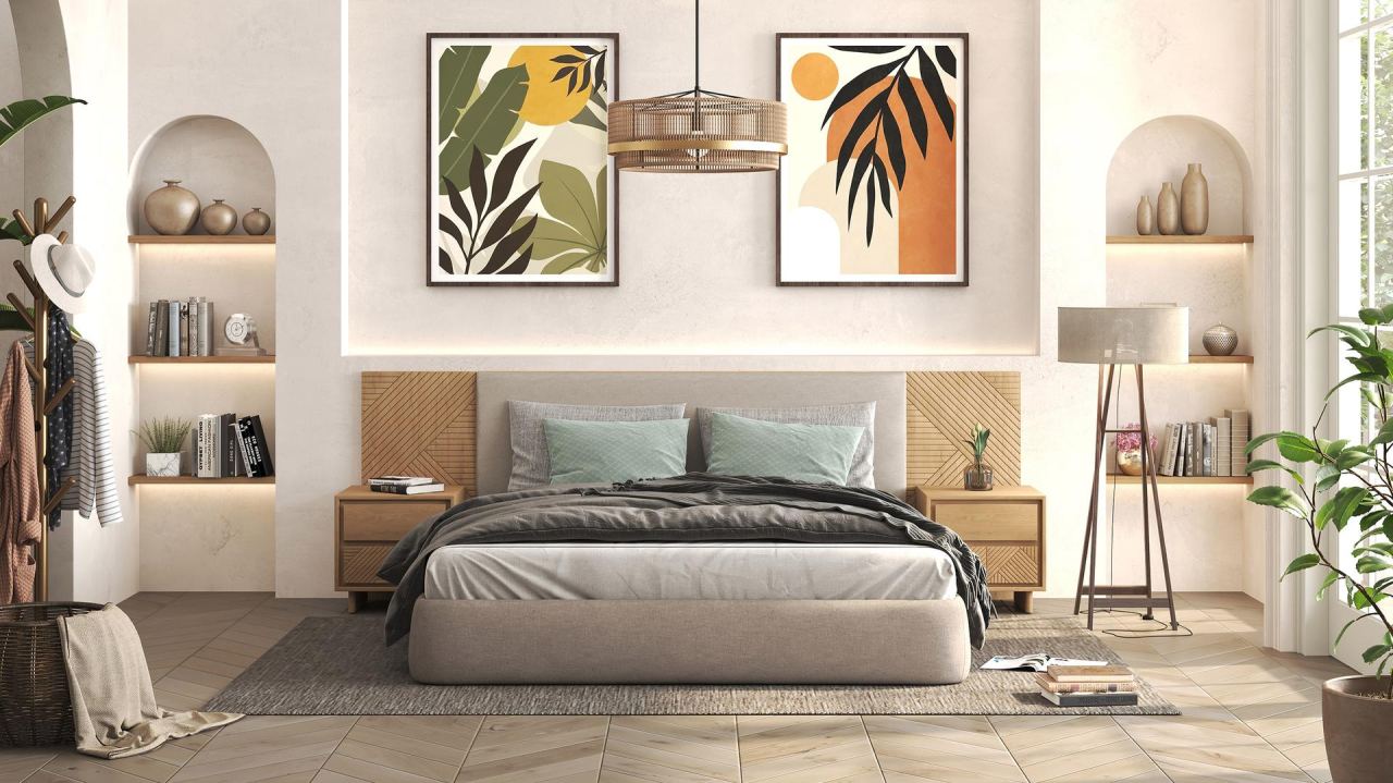 Vera Nightstand, in a room