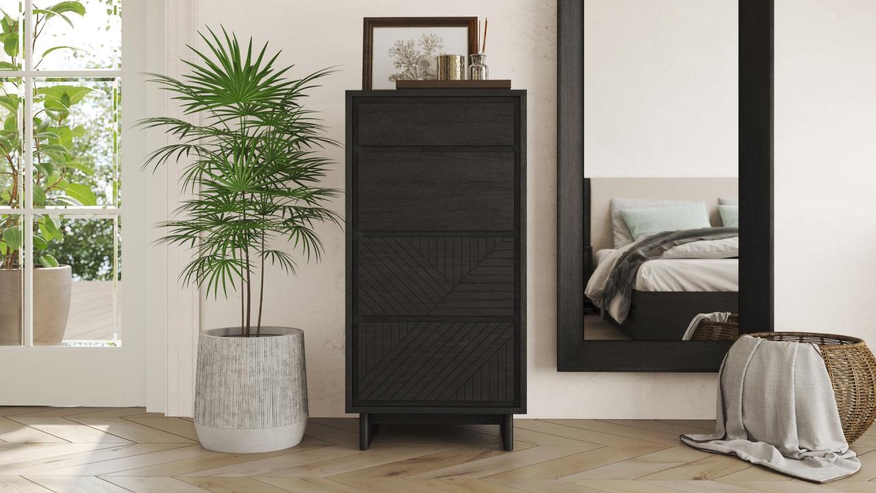 Vera Tall Dresser, in a room