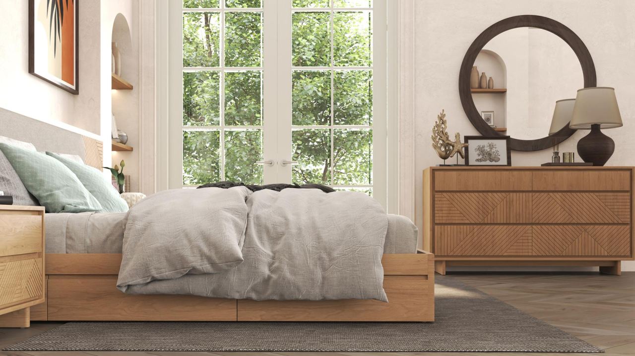 Vera Wide Dresser, in a room