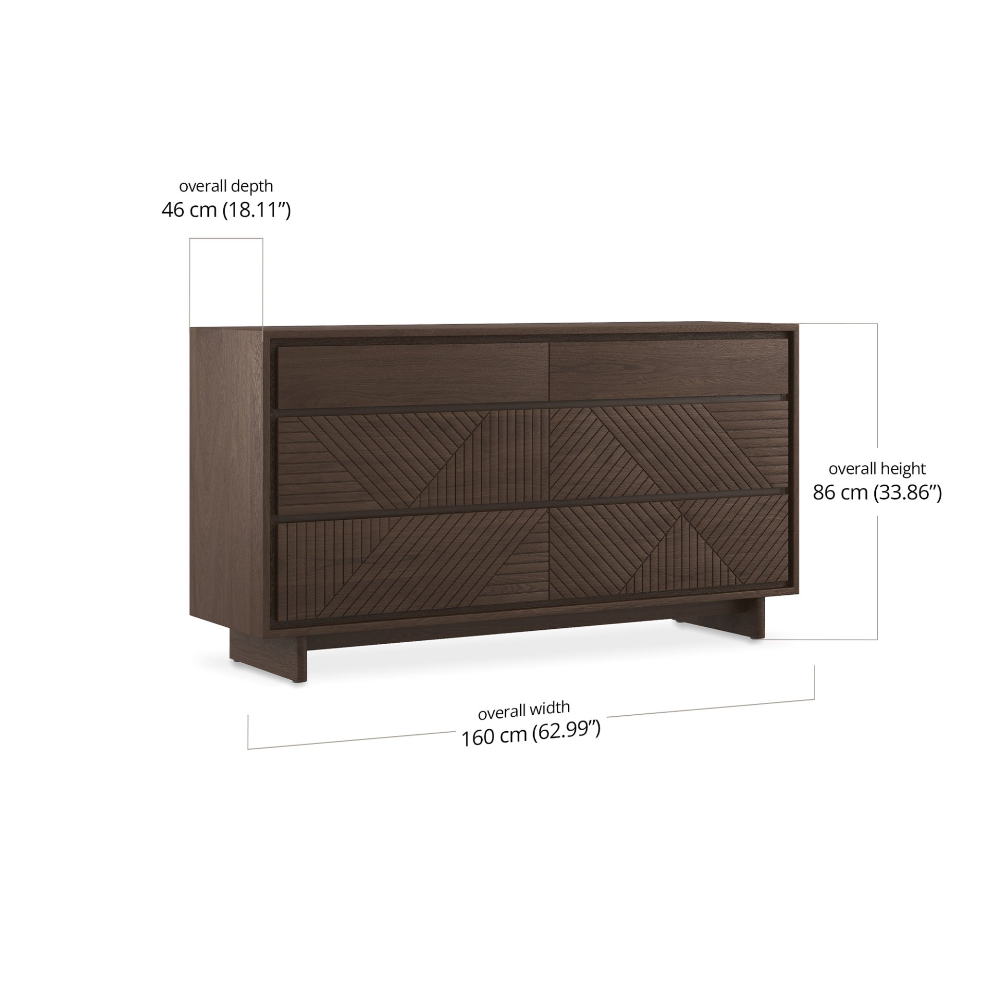 Vera Wide Dresser dimensions