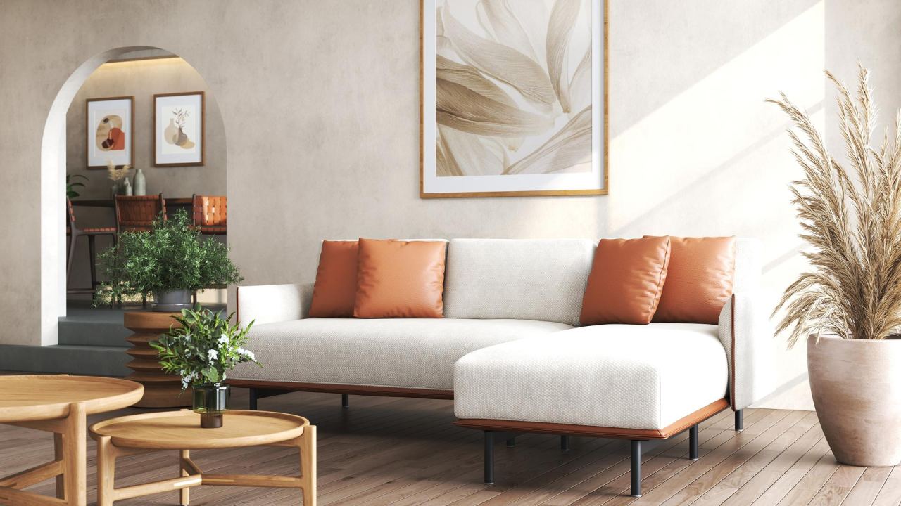 Villas 2 Seater Right Module, in a room