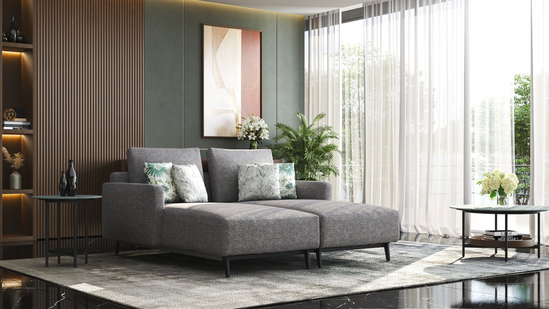 The Zane collection, in a room