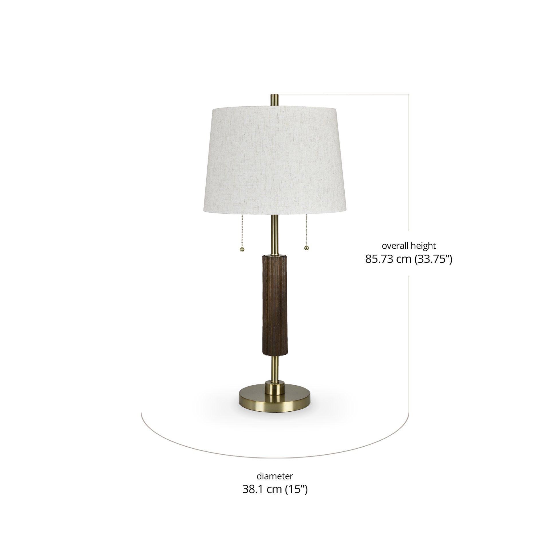 Zyra Table Lamp dimensions