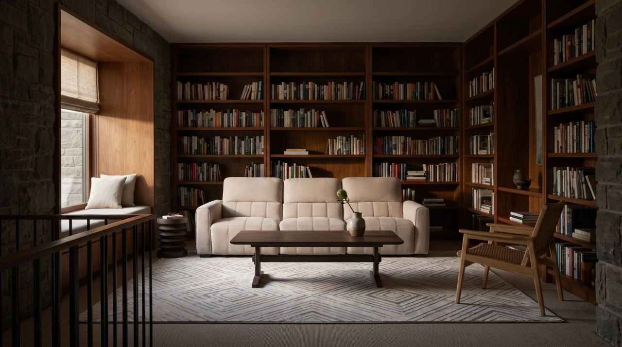 Axis Recliner Sofa 3 Seater, in a room