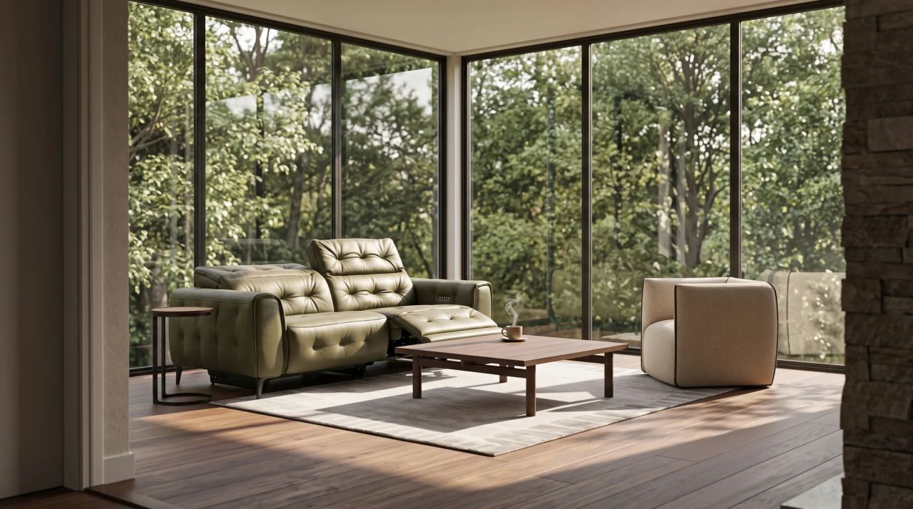 Capri Recliner Sofa 2 Seater, in a room