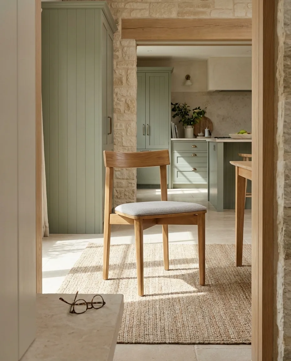 Caro Chair - Fabric, in a room