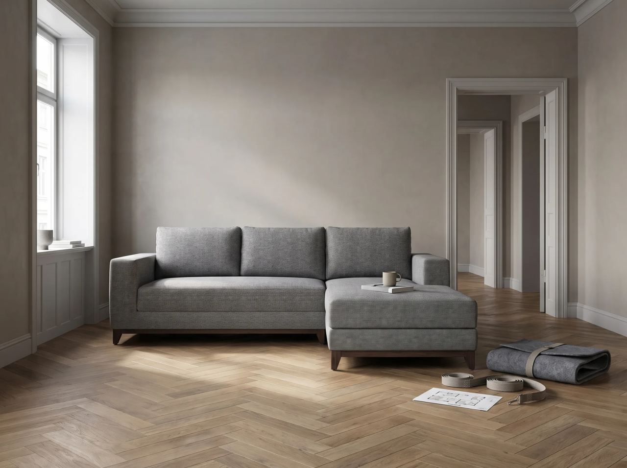 Comforta Sofa with Chaise Facing