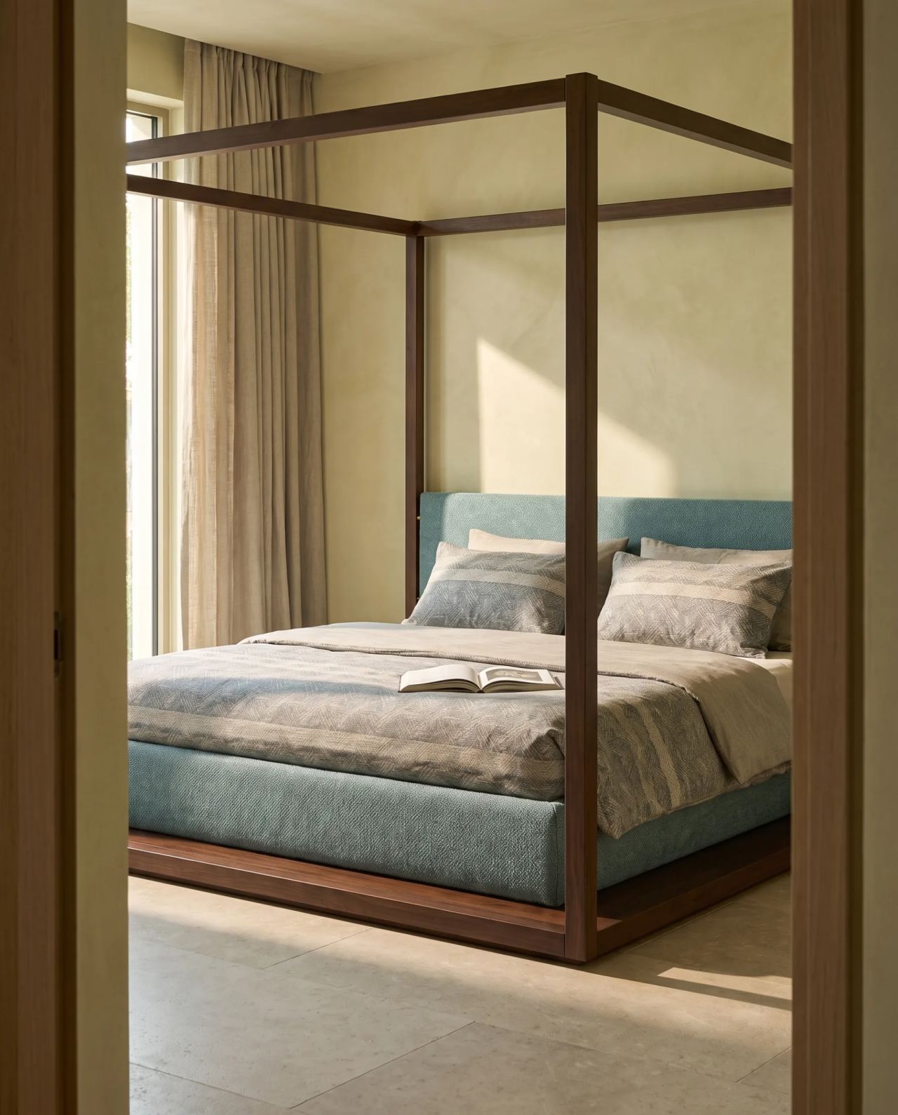 Eden Bed, in a room