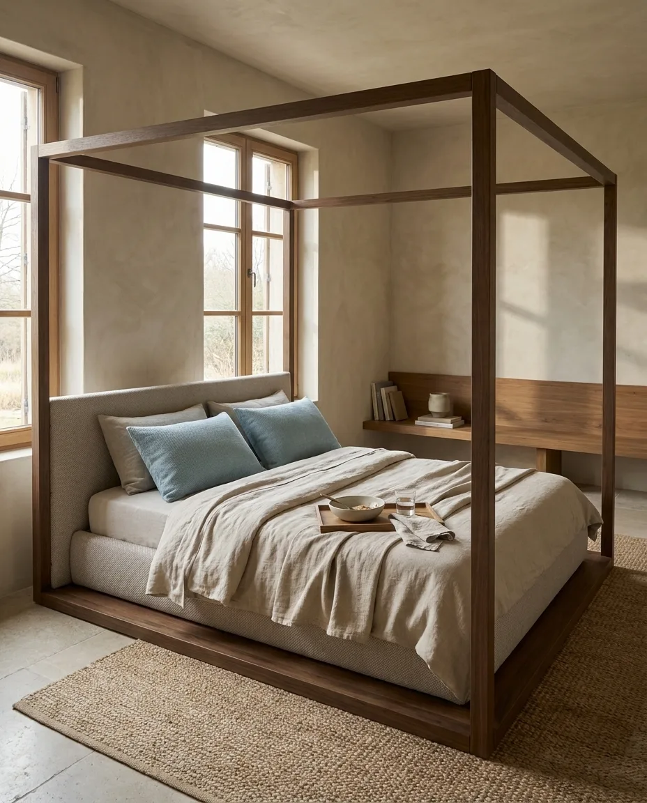 Eden Bed, in a room