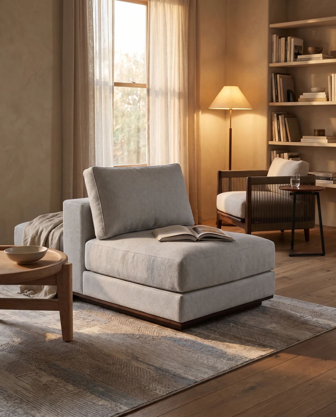 Oburr Middle Modular Sofa, in a room