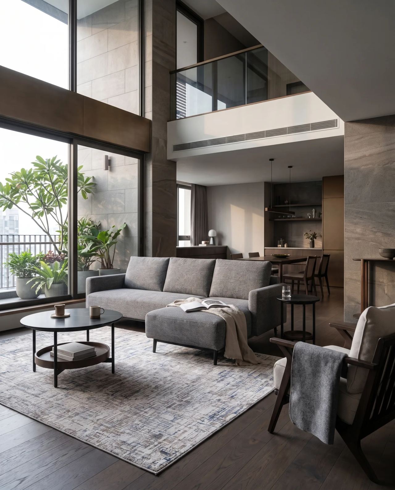 Zane Sofa with Chaise, in a room