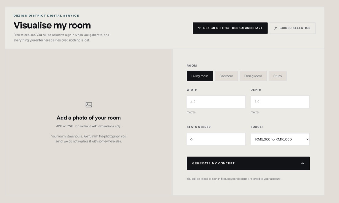 The room planner