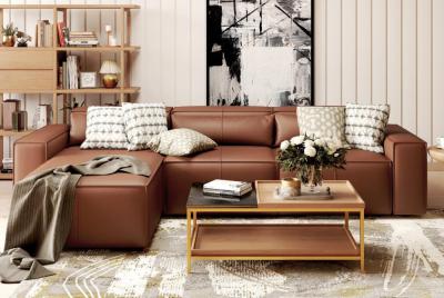 100% Genuine Leather Sofas for Modern Living Spaces